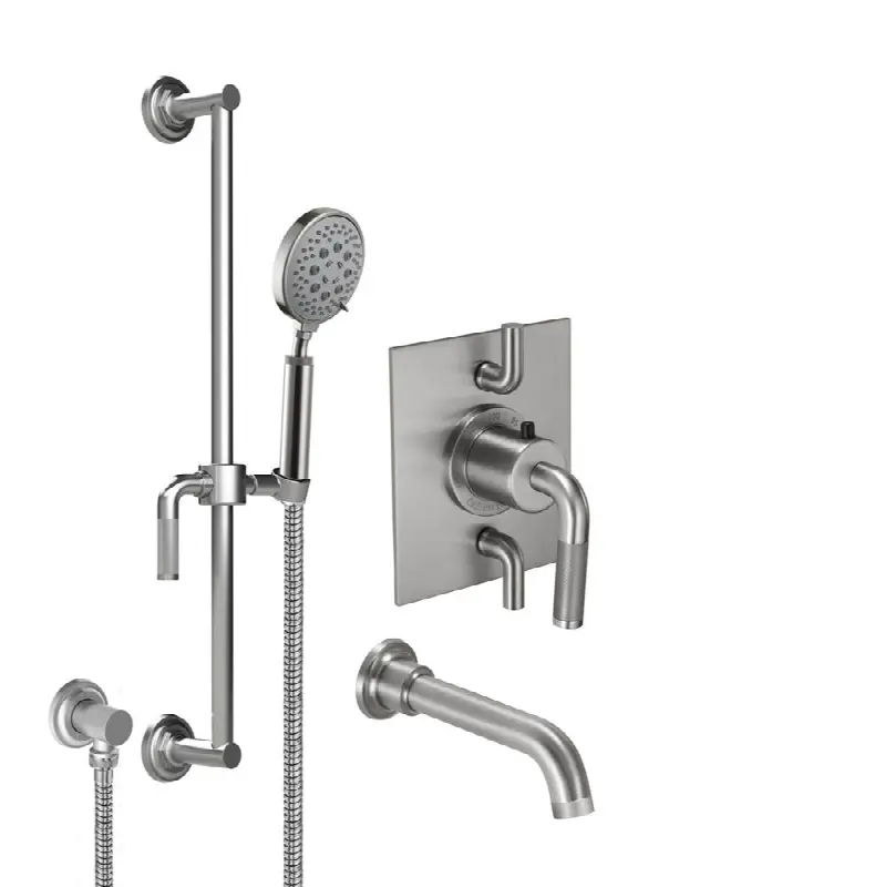 StyleTherm® 1/2" Thermostatic Shower System with Handshower Slide Bar and Tub Spout
