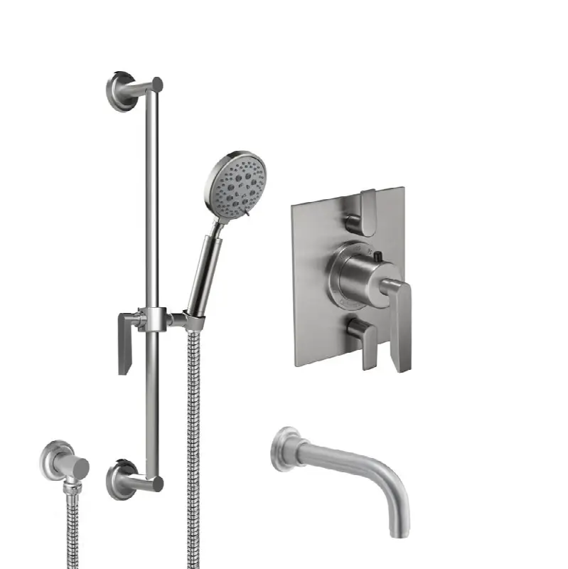 StyleTherm® 1/2" Thermostatic Shower System with Handshower Slide Bar and Tub Spout