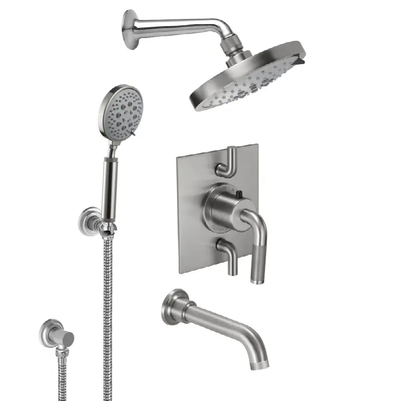 StyleTherm® 1/2" Thermostatic Shower System with Handshower Hook and Tub Spout