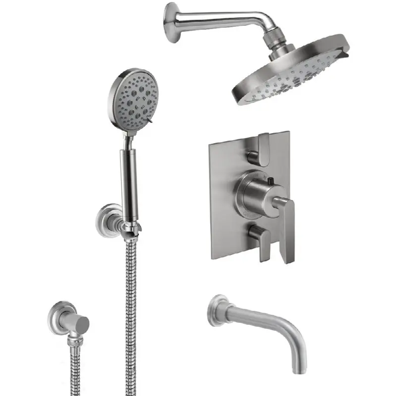 StyleTherm® 1/2" Thermostatic Shower System with Handshower Hook and Tub Spout