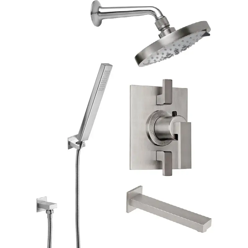 StyleTherm® 1/2" Thermostatic Shower System with Handshower Hook and Tub Spout