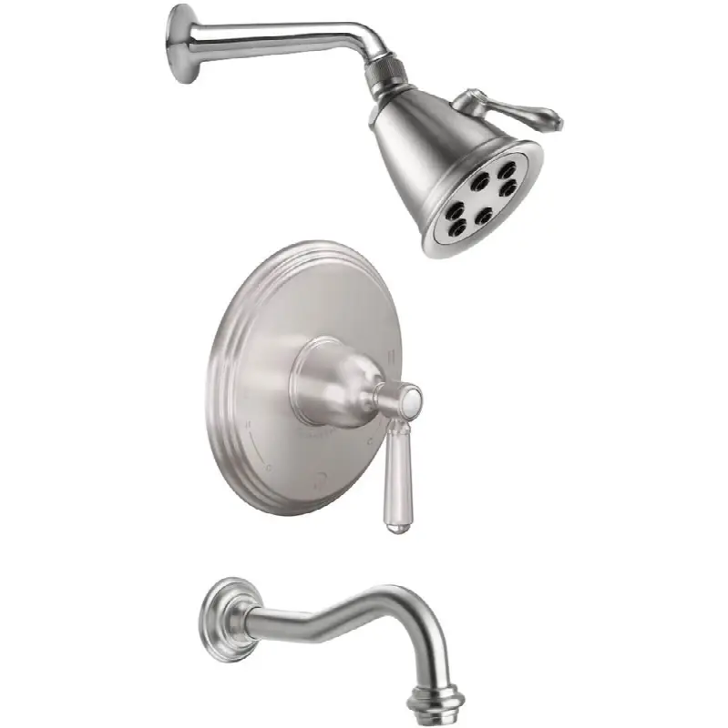 Pressure Balance Shower System with Single Showerhead and Tub Spout