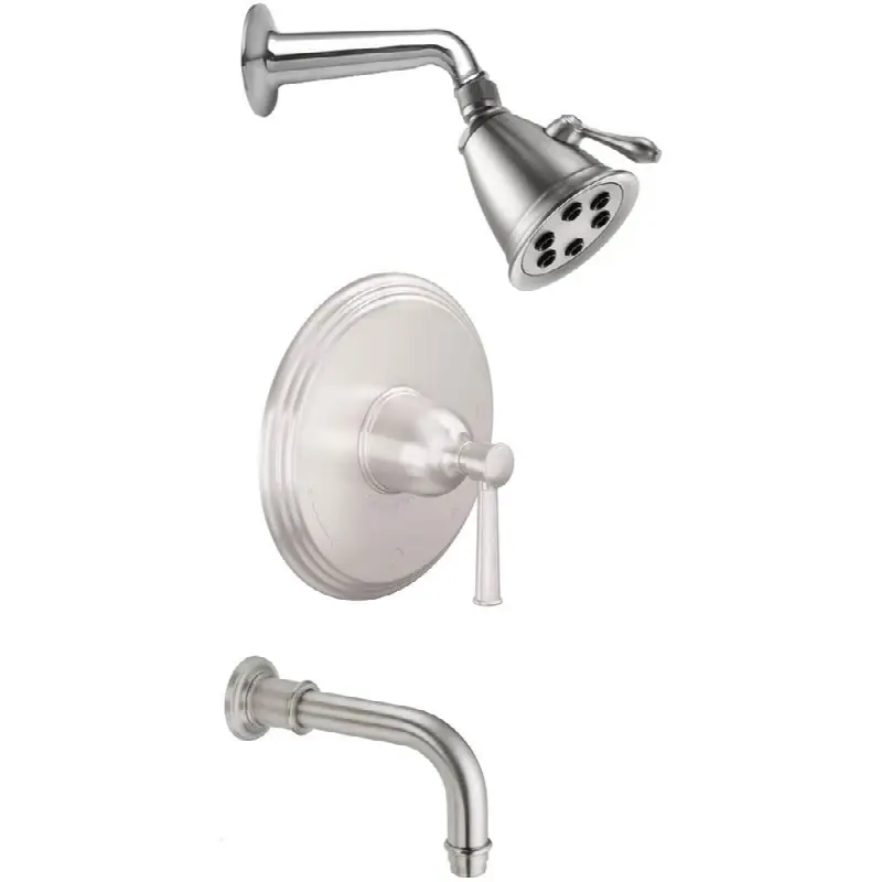 Pressure Balance Shower System with Single Showerhead and Tub Spout