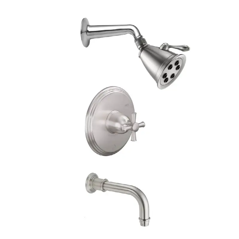 Pressure Balance Shower System with Single Showerhead and Tub Spout