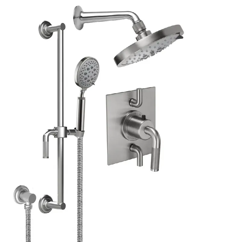StyleTherm® 1/2" Thermostatic Shower System with Showerhead and Handshower on Slide Bar