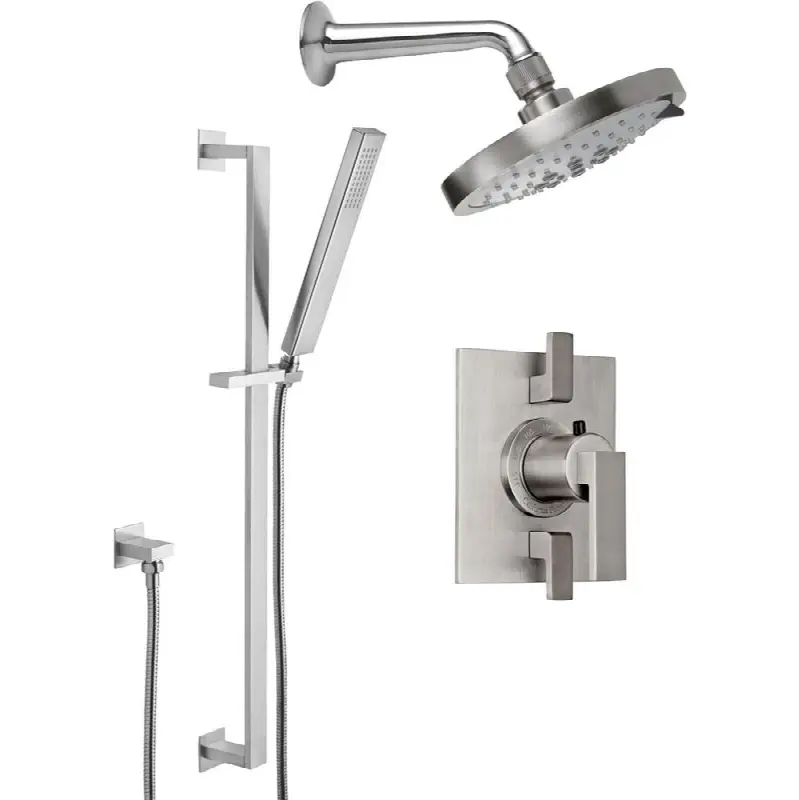 StyleTherm® 1/2" Thermostatic Shower System with Showerhead and Handshower on Slide Bar