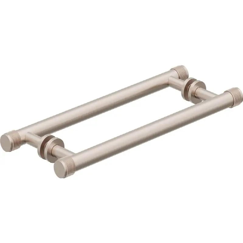12" Double Shower Towel Bars / Door Handles - Knurled