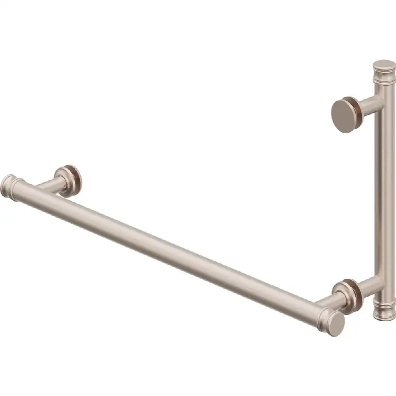 18" Towel Bar and 8" Shower Door Handle - Traditional