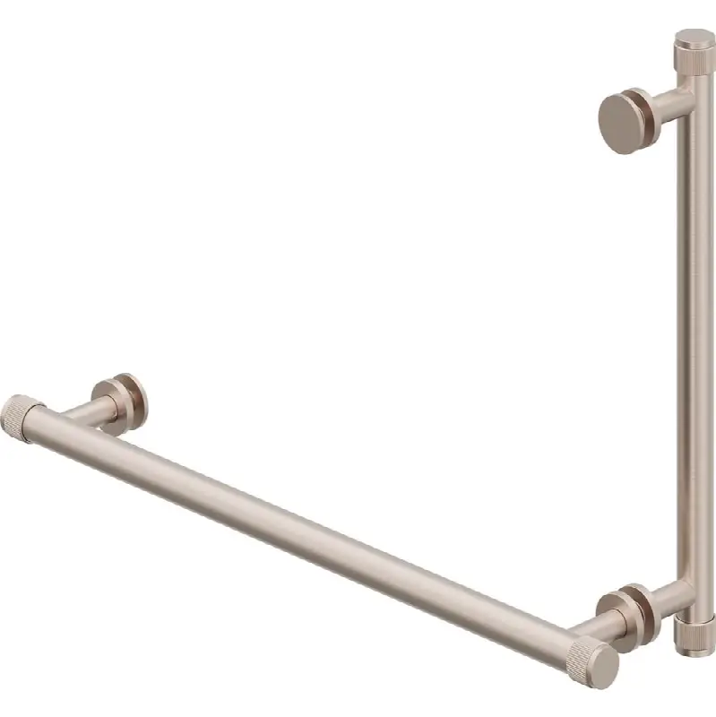 18" Towel Bar and 12" Shower Door Handle - Coined
