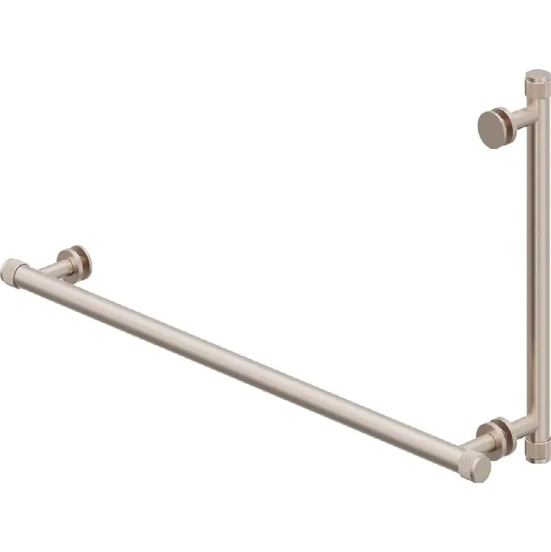 24" Towel Bar and 12" Shower Door Handle - Coined