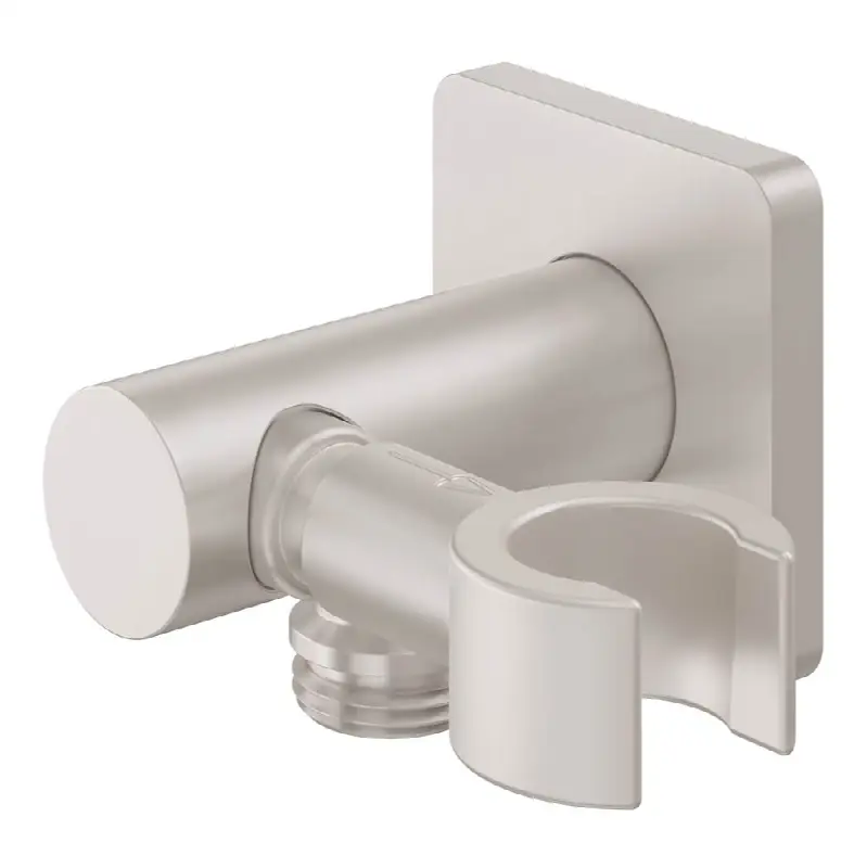 Supply Elbow with Swivel Handshower Holder - Rounded Square Base