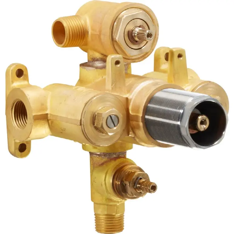 StyleTherm® 1/2" Thermostatic Rough Valve with Integral Non-Shared Dual Outlets and Integral Single Volume Control