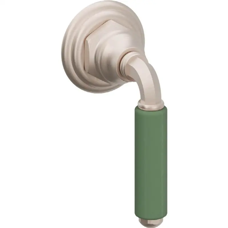 30" Grab Bar Handshower Kit - Green Porcelain Lever Handle with Line Base