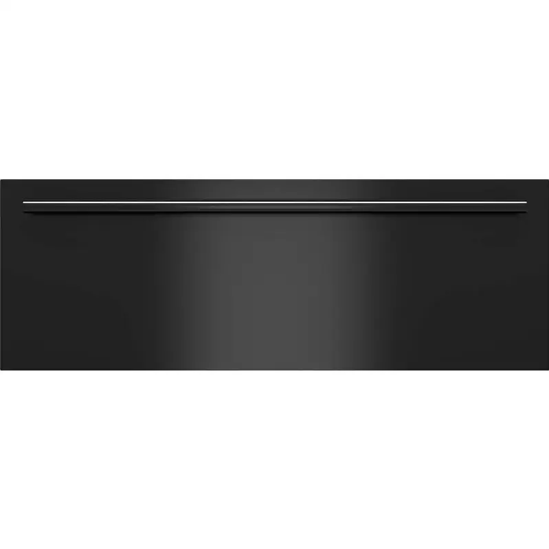 (30" E-Series) Contemporary Black Glass Warming Drawer Front-Tub