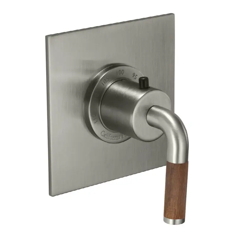 StyleTherm® 3/4" Thermostatic Trim Only - Teak Handle