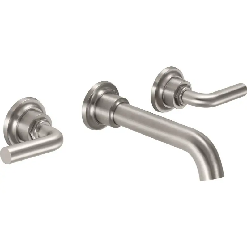 Two Handle Lavatory Wall Faucet Trim Only