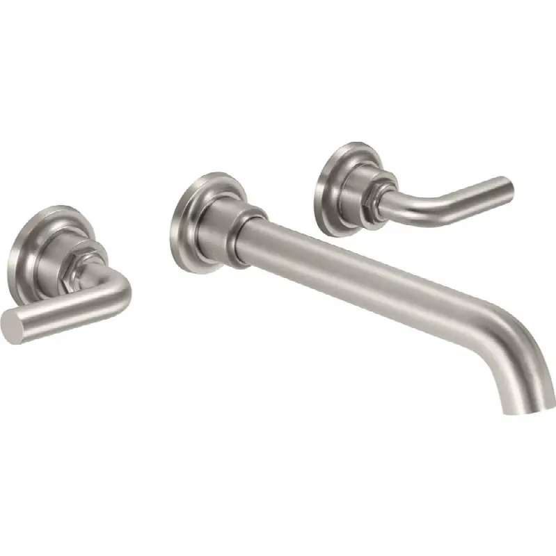 Two Handle Lavatory Wall Faucet Trim Only