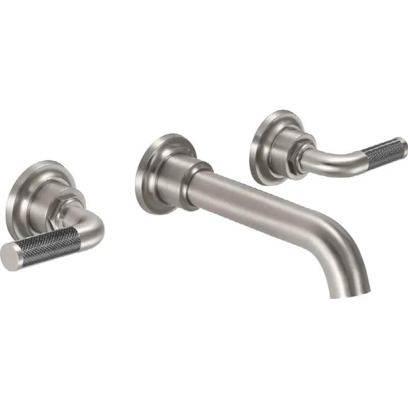Two Handle Lavatory Wall Faucet Trim Only