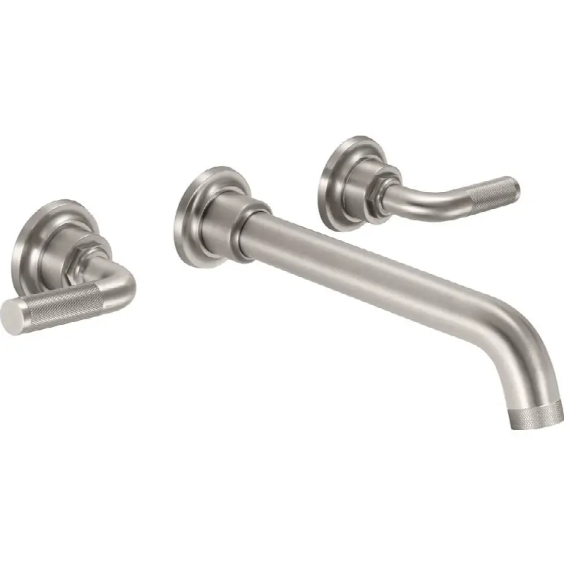 Two Handle Lavatory Wall Faucet Trim Only