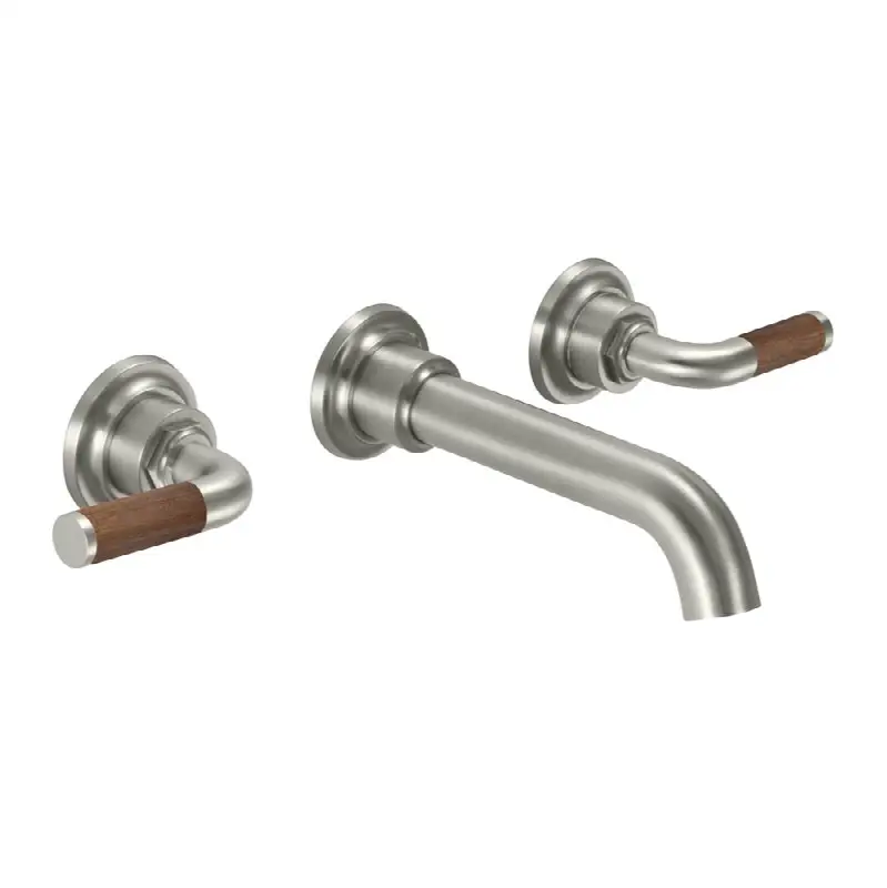 Two Handle Lavatory Wall Faucet Trim Only