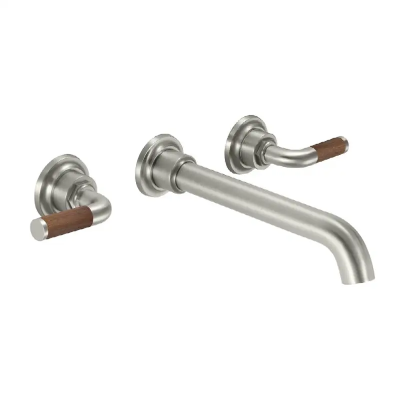 Two Handle Lavatory Wall Faucet Trim Only
