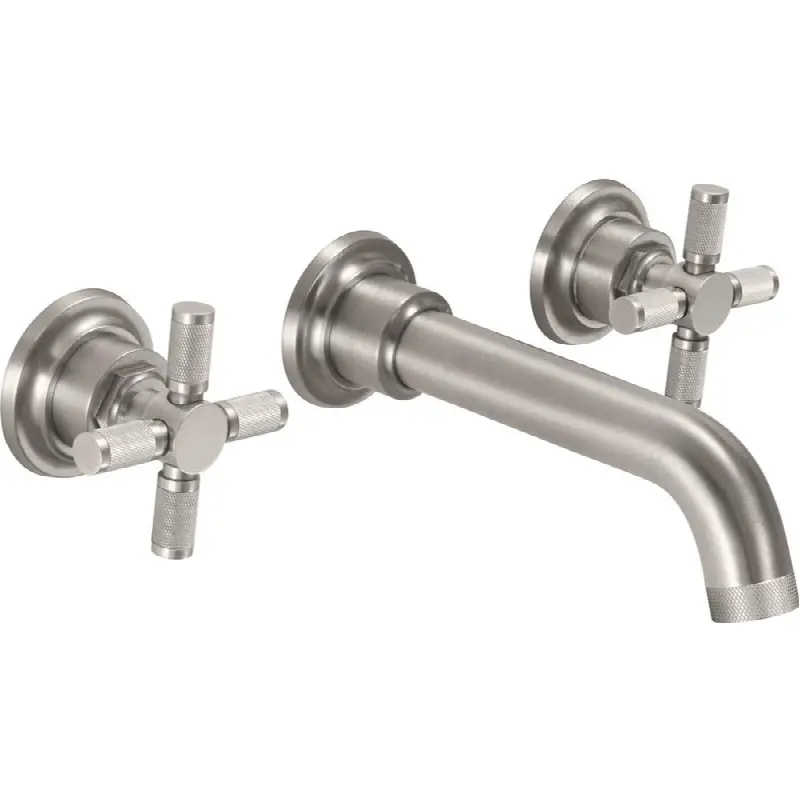 Two Handle Lavatory Wall Faucet Trim Only