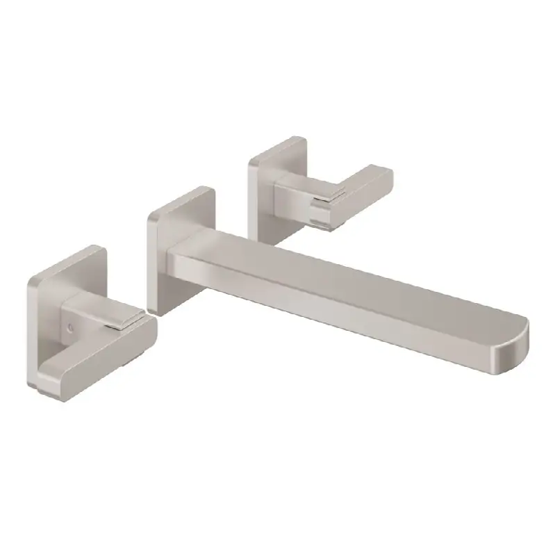 Two Handle Lavatory Wall Faucet Trim Only