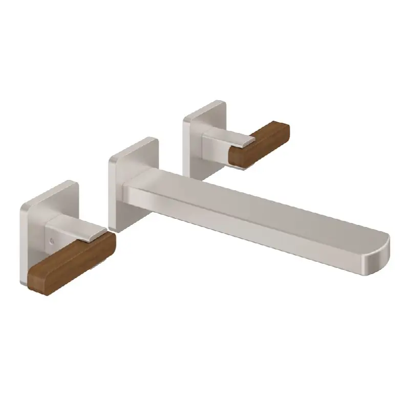 Two Handle Lavatory Wall Faucet Trim Only