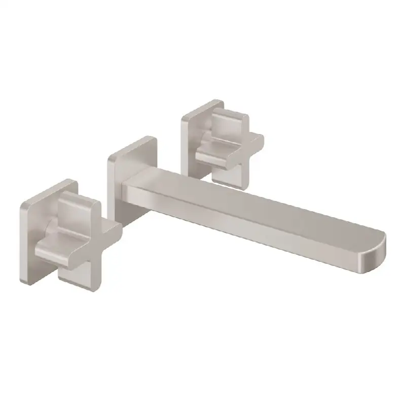 Two Handle Lavatory Wall Faucet Trim Only