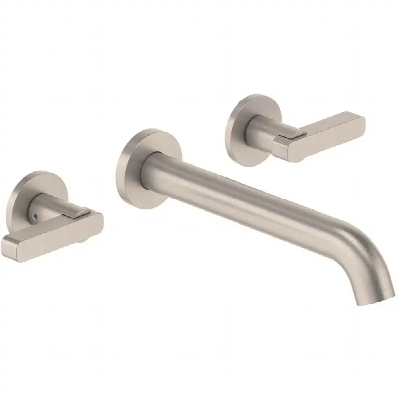 Two Handle Lavatory Wall Faucet Trim Only