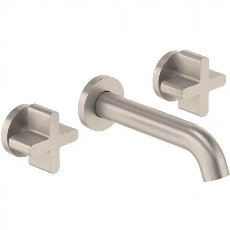 Two Handle Lavatory Wall Faucet Trim Only