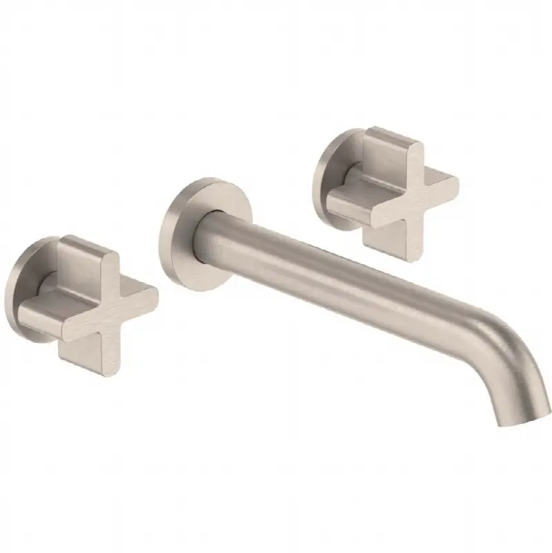 Two Handle Lavatory Wall Faucet Trim Only