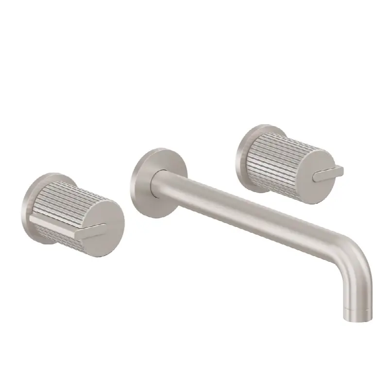 Two Handle Lavatory Wall Faucet Trim Only