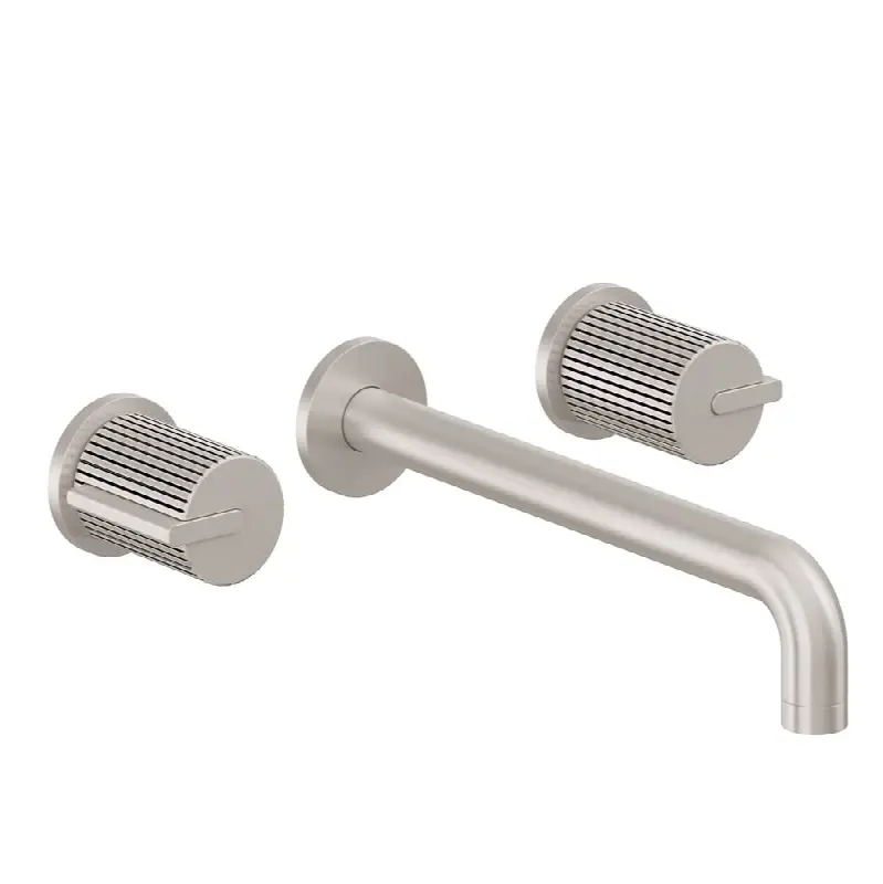 Two Handle Lavatory Wall Faucet Trim Only