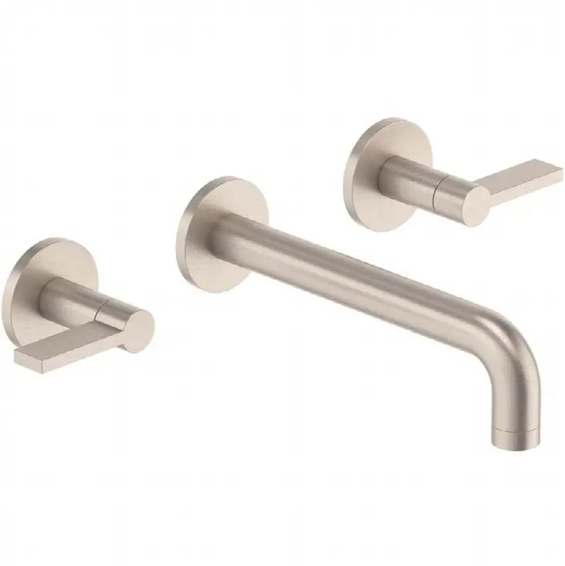 Two Handle Lavatory Wall Faucet Trim Only