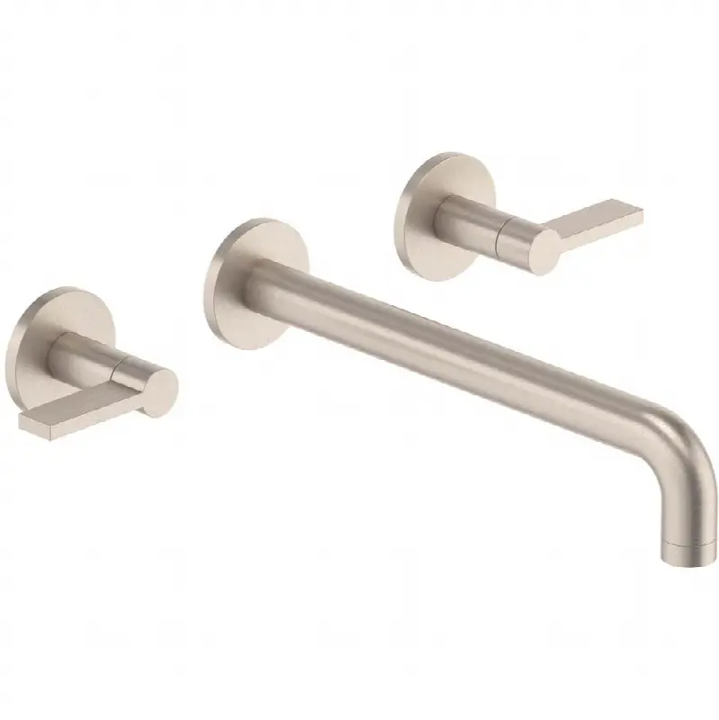 Two Handle Lavatory Wall Faucet Trim Only