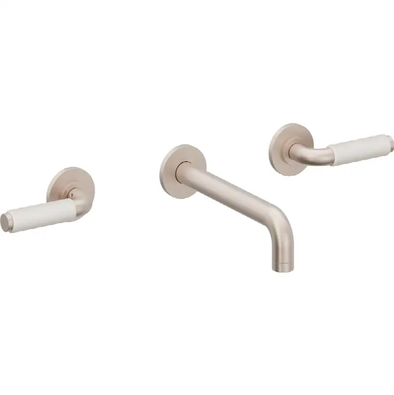 Two Handle Lavatory Wall Faucet Trim Only