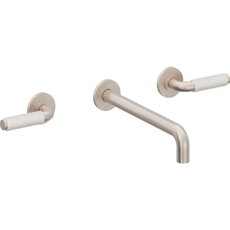 Two Handle Lavatory Wall Faucet Trim Only