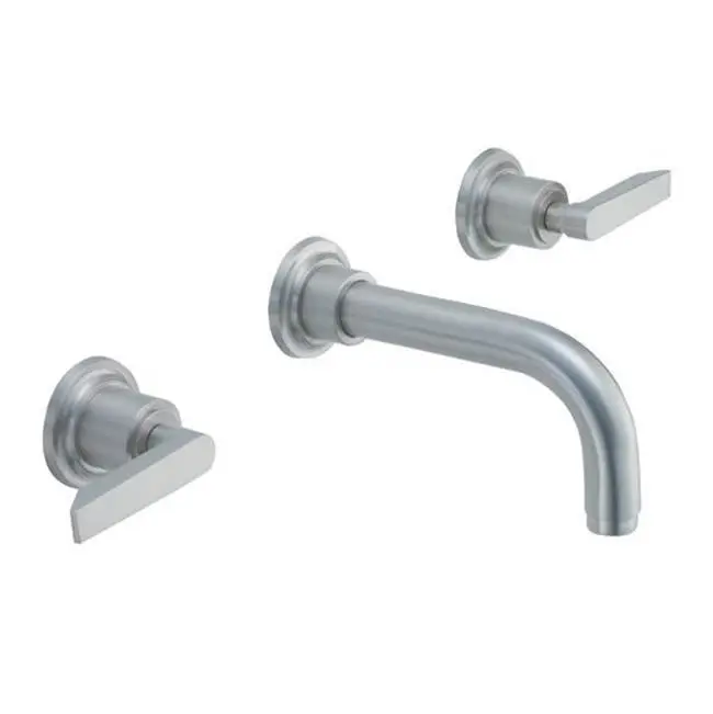 Two Handle Lavatory Wall Faucet Trim Only