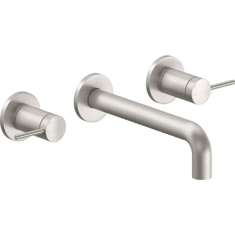 Two Handle Lavatory Wall Faucet Trim Only