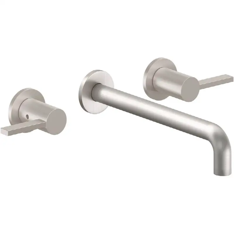 Two Handle Lavatory Wall Faucet Trim Only