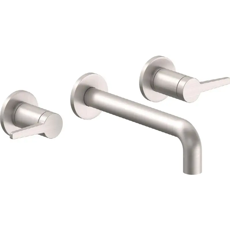 Two Handle Lavatory Wall Faucet Trim Only