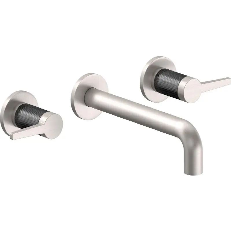 Two Handle Lavatory Wall Faucet Trim Only