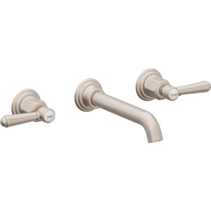 Two Handle Lavatory Wall Faucet Trim Only