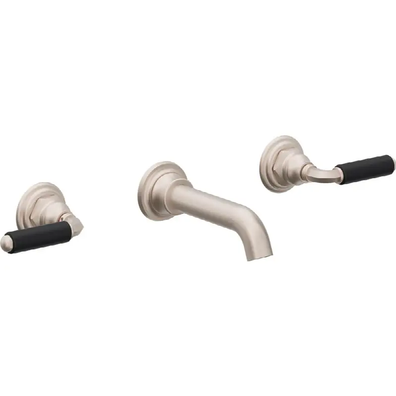 Two Handle Lavatory Wall Faucet Trim Only