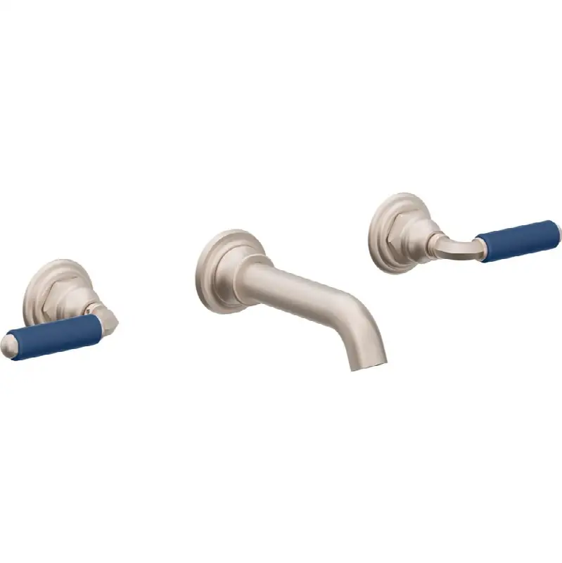Two Handle Lavatory Wall Faucet Trim Only