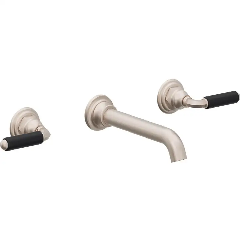 Two Handle Lavatory Wall Faucet Trim Only
