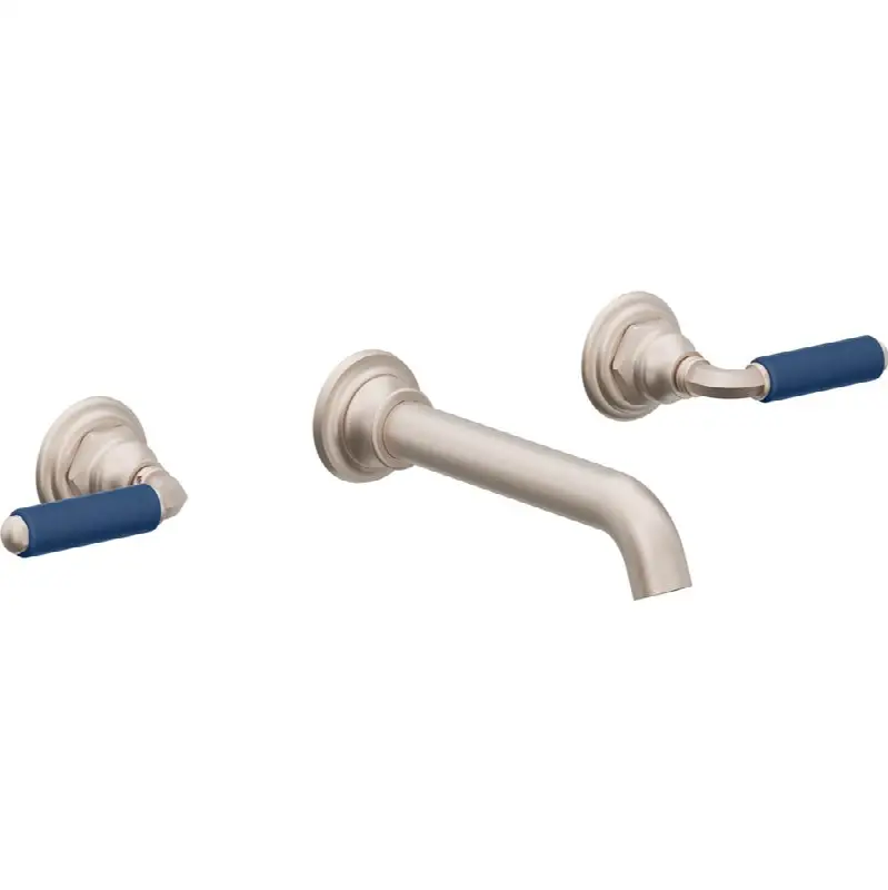 Two Handle Lavatory Wall Faucet Trim Only