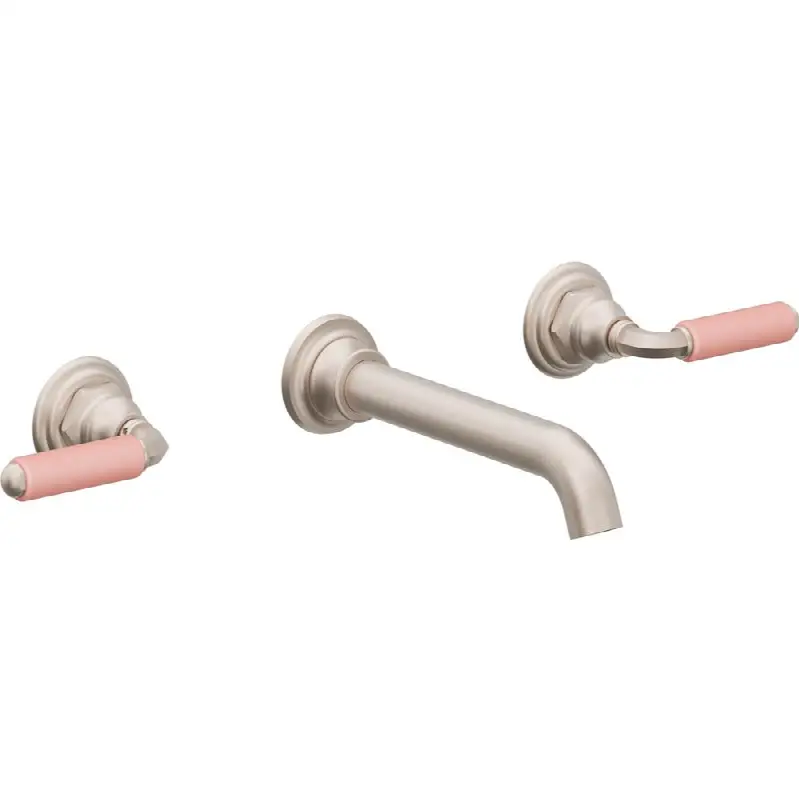 Two Handle Lavatory Wall Faucet Trim Only