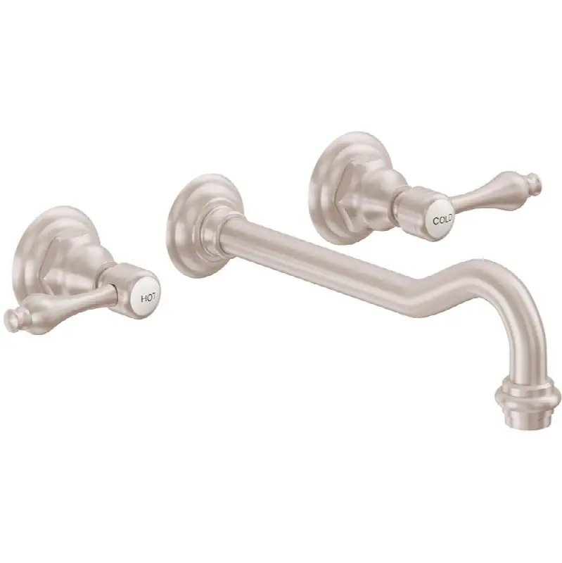 Two Handle Lavatory Wall Faucet Trim Only